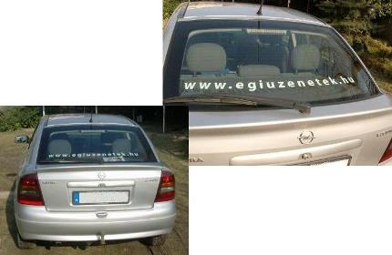 ÉGI üzenetek automatrica szélvédőre